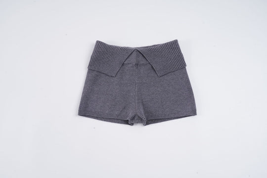 Damen Short mit hohem, komfortablem Bund und strukturiertem Strickdesign R&B
