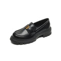 Damen elegante Mokassin-Slipper mit modischem Riemen und stabiler Gummisohle