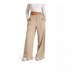 Damen Weit geschnittene Freizeithose mit elastischem Bund und praktischen Eingrifftaschen R&B