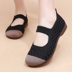 Damen Bequeme Ballerinas mit flexiblem Gummiband und atmungsaktivem Obermaterial R&B