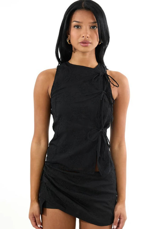 Damen Verspieltes Wickelkleid mit seitlichen Rüschendetails R&B