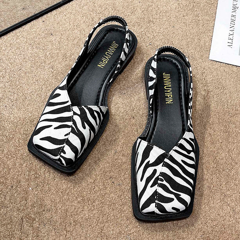 Damen Elegante Riemchen-Sandalen mit quadratischer Zehenpartie und flexibler Sohle R&B