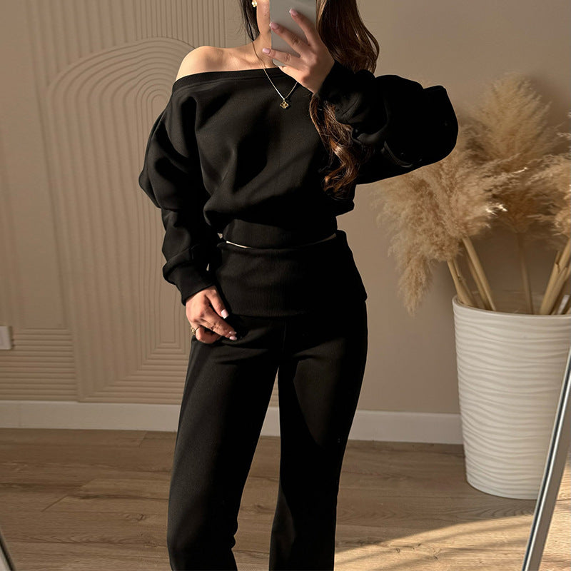 Damen lässiger oversized Lounge-Anzug R&B