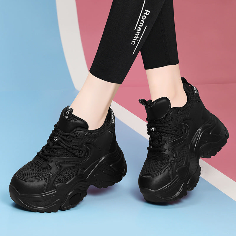 Damen sportliche Plateausneaker mit atmungsaktivem Obermaterial R&B