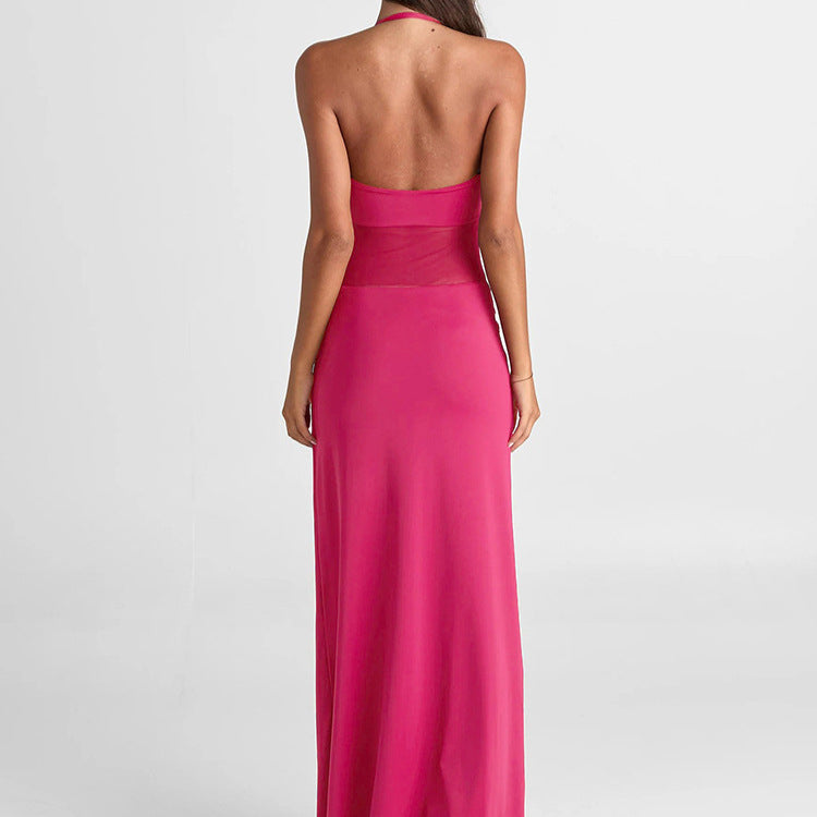 Damen Maxikleid mit raffiniertem Cut-Out und figurbetontem Design R&B