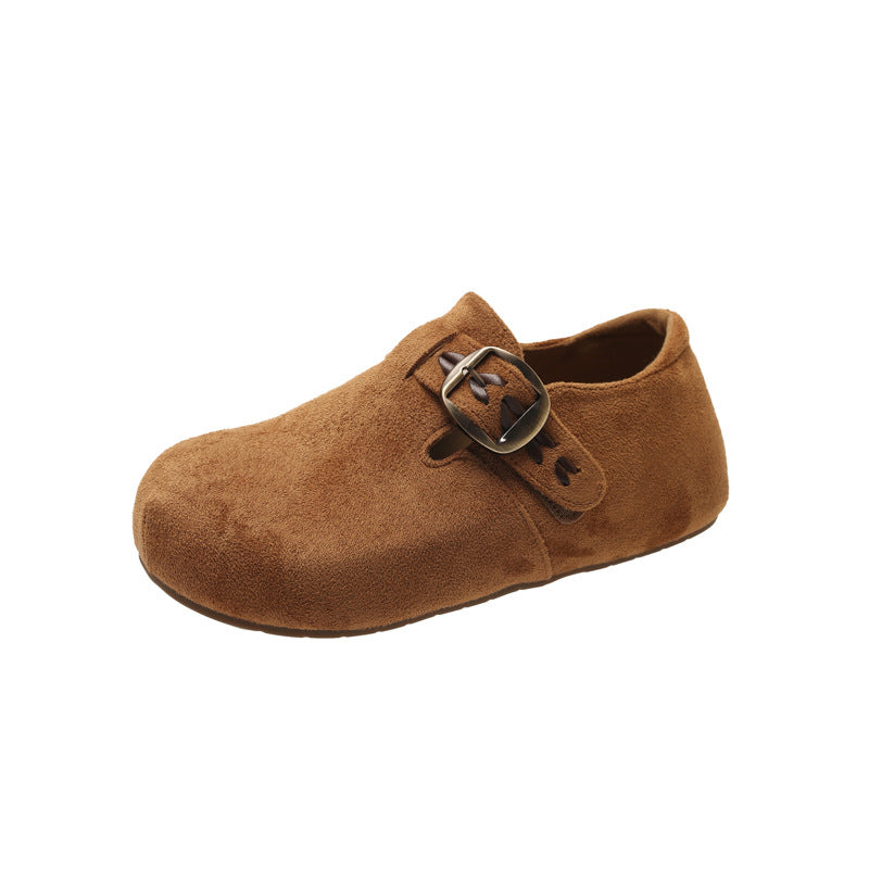 Damen Clogs mit komfortablem Kunstleder-Obermaterial und modischer Schnalle R&B