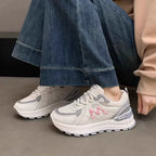 Damen Komfortable Sneaker mit atmungsaktivem Mesh-Obermaterial und stoßdämpfender Sohle R&B
