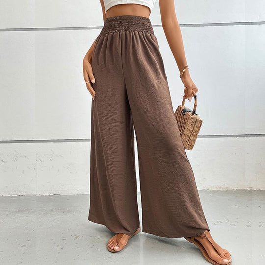 Damen Weit geschnittene Sommerhose mit elastischem Bund R&B