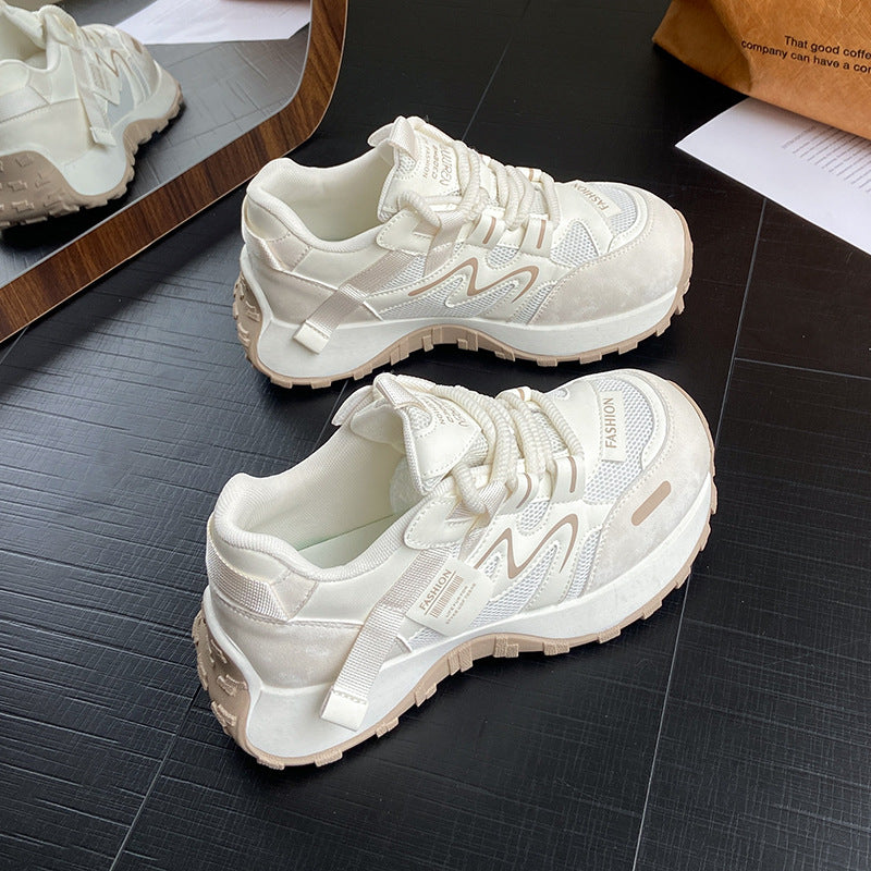 Damen Sportliche Sneakers mit atmungsaktiver Oberflächenstruktur und flexiblem Sohlenprofil R&B