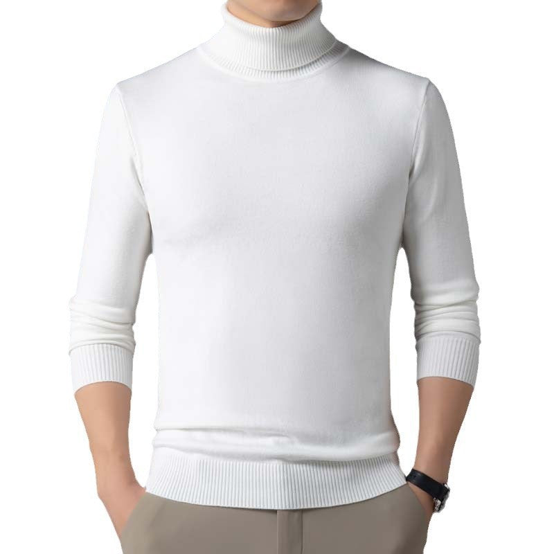 Herren figurbetonter Pullover mit Rollkragen R&B