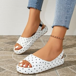 Damen Offene Sommerschuhe mit gepolstertem Fußbett R&B