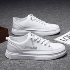 Herren lässige Ledersneaker mit weicher Sohle und modischem Design R&B