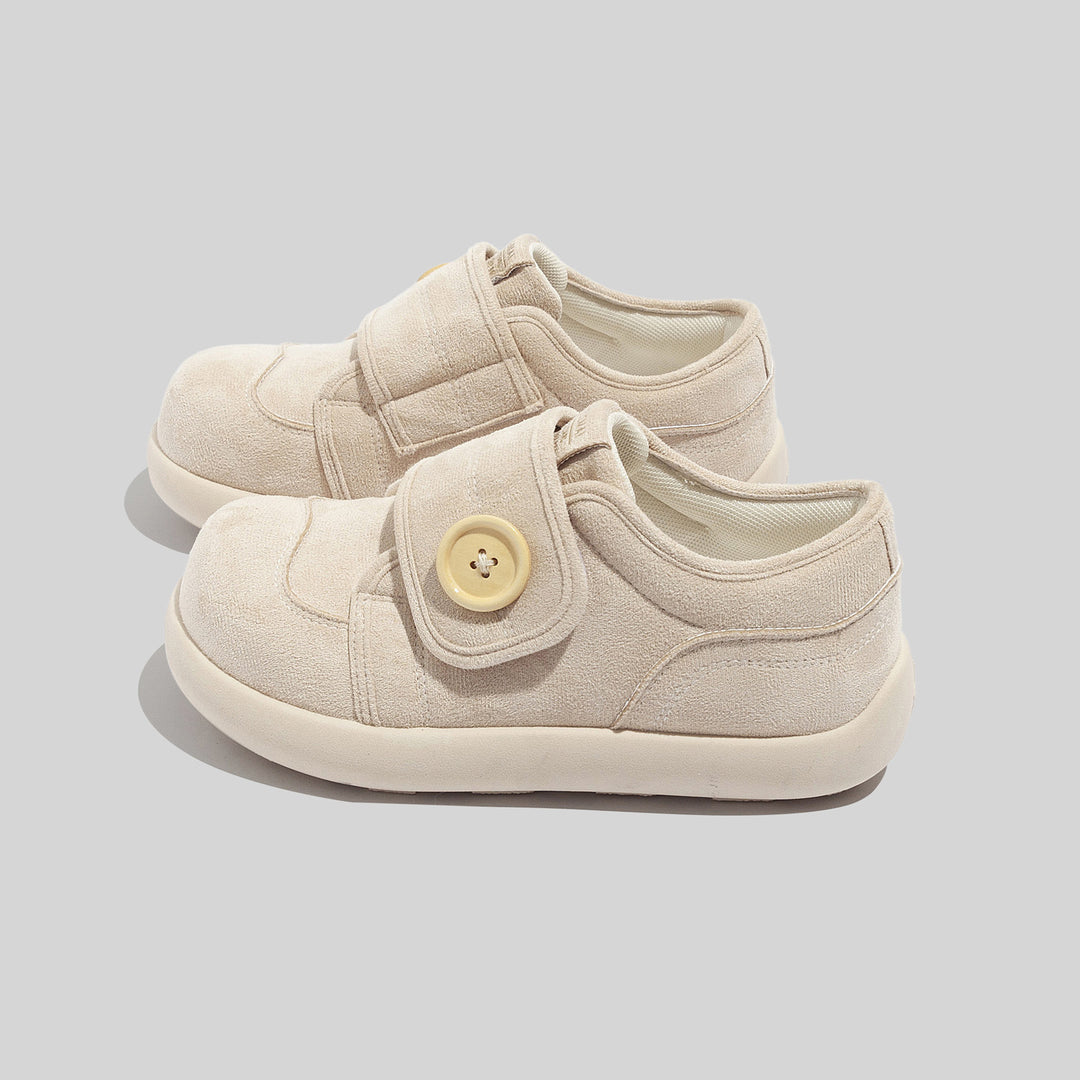 Damen Bequeme Hausschuhe mit Knopfverschluss und weichem Innenfutter R&B