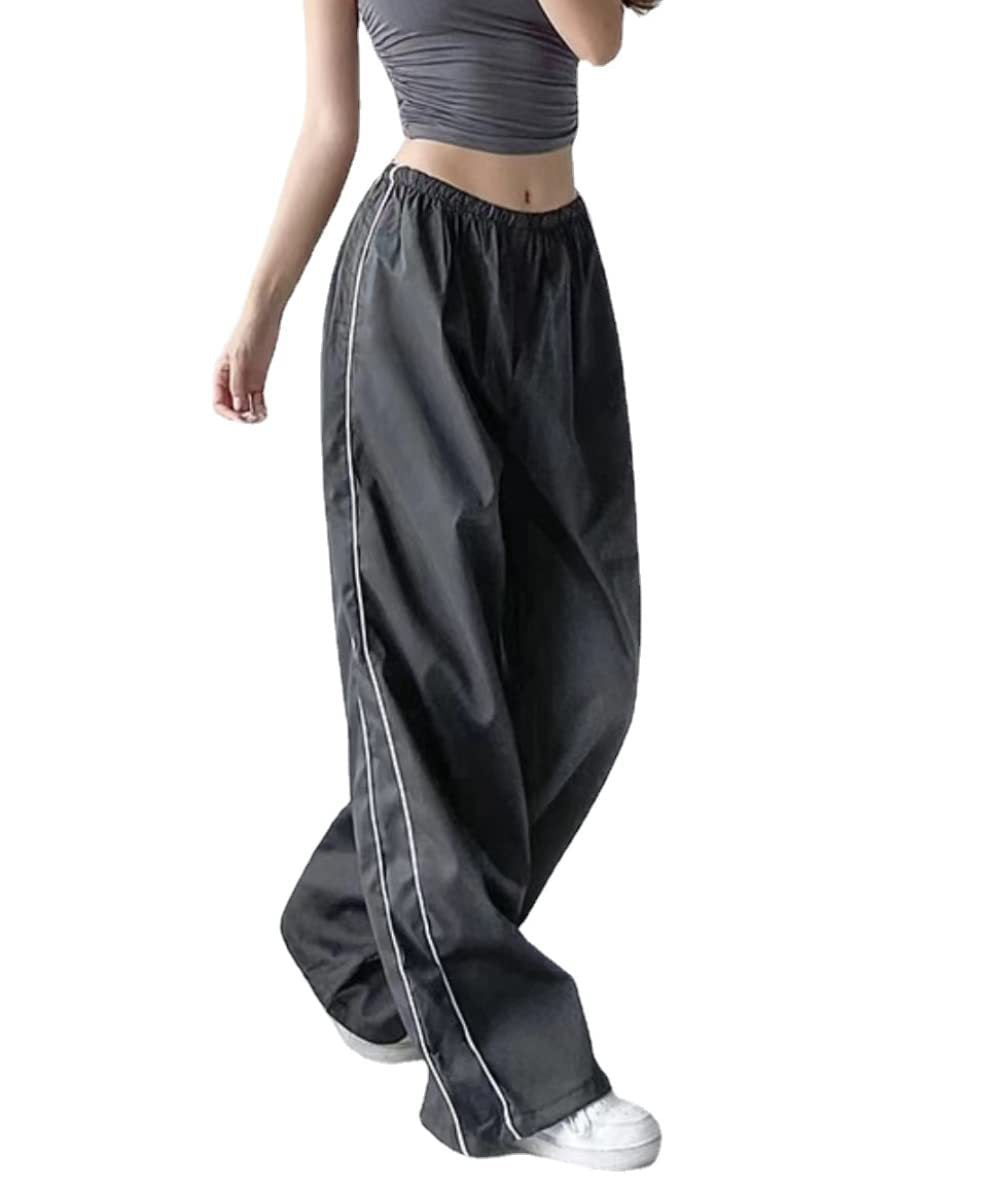 Damen Sportliche Hose mit weitem Schnitt und elastischem Bund R&B