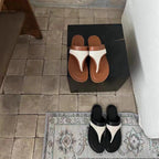 Damen Zehentrenner-Sandalen mit ergonomischem Fußbett und lässigem Design R&B