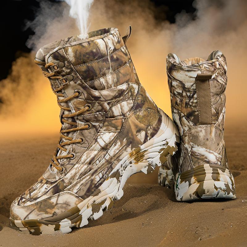 Herren wasserdichte Jagdstiefel mit rutschfester Sohle und hochgezogenem Knöchelschutz R&B