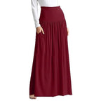 Damen Maxi-Rock mit elastischem Bund und Taschen R&B