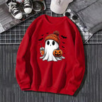 Damen Sweatshirt mit Halloween-Motiv
