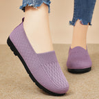 Damen Elastische Slip-On Freizeitschuhe R&B