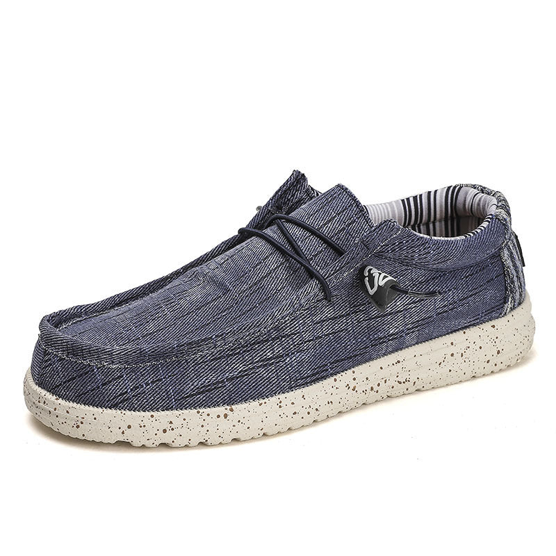 Damen lässige Mokassins mit elastischen Schnürsenkeln und bequemer Sohle R&B