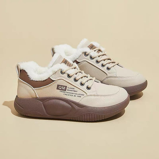 Damen Sportliche Sneakers mit kuscheligem Innenfutter und rutschfester Laufsohle R&B