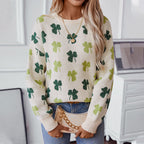 Damen gemusterter Pullover