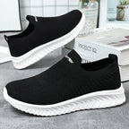 Damen Leichte Slip-On Freizeitschuhe mit atmungsaktivem Strickdesign R&B