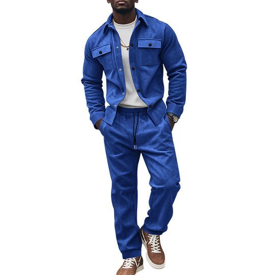 Herren Freizeit-Longejacke mit praktischen Knopftaschen und elastischen Details R&B