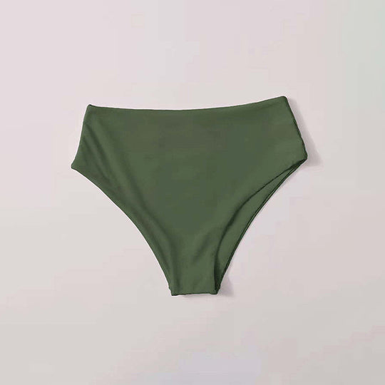 Damen Hochgeschnittener Bikini-Hosenteil mit elegantem Bund R&B