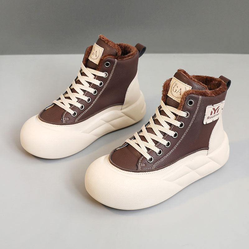 Damen modische Höhen-Sneaker mit weichem Futter und elastischer Sohle R&B