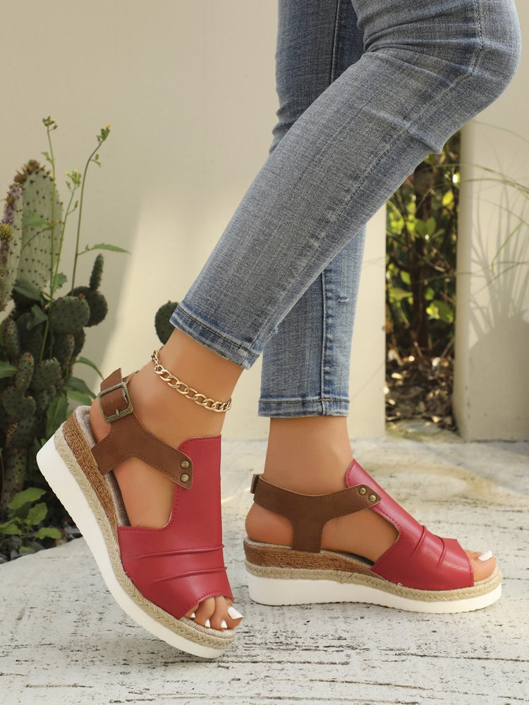 Damen Plateau Sandalen R&B