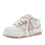 Damen Sportliche Chunky Sneakers mit dynamischem Design und elastischen Schnürsenkeln