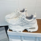 Damen Sportliche Sneakers mit innovativem Mesh-Design und modischer Plattformsohle R&B