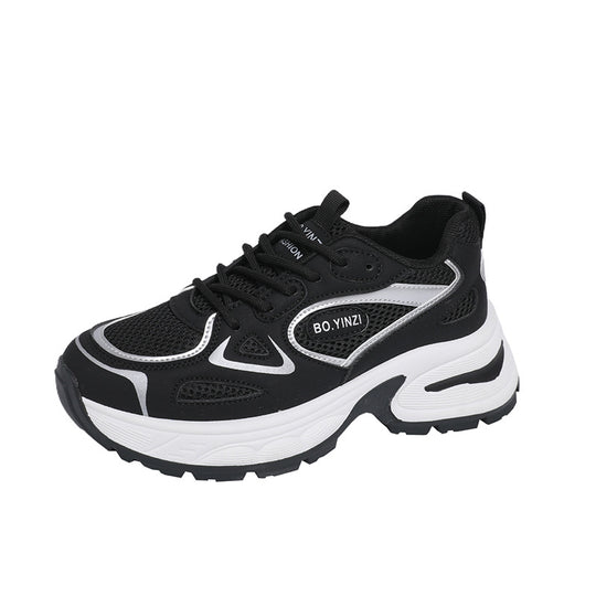 Damen Sportliche Sneakers mit abriebfester Laufsohle und atmungsaktiver Mesh-Oberfläche R&B