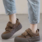 Damen Sneakers mit doppeltem Klettverschluss und modischem Design