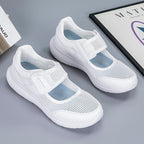 Damen Sportliche Gesundheits-Sneaker mit atmungsaktivem Obermaterial und verstellbarem Klettverschluss R&B