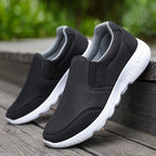 Damen Atmungsaktive Slip-On Freizeitschuhe mit elastischer Sohle