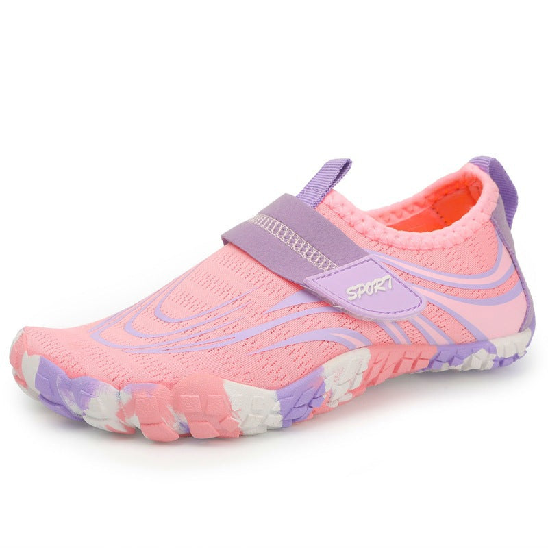 Damen Flexible Aquaschuhe mit rutschfester Sohle und praktischem Klettverschluss R&B