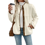 Damen Fleecejacke mit kontrastierenden Details R&B