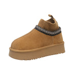 Damen modische Ankle Boots mit elastischem Kragen und rutschfester Sohle R&B