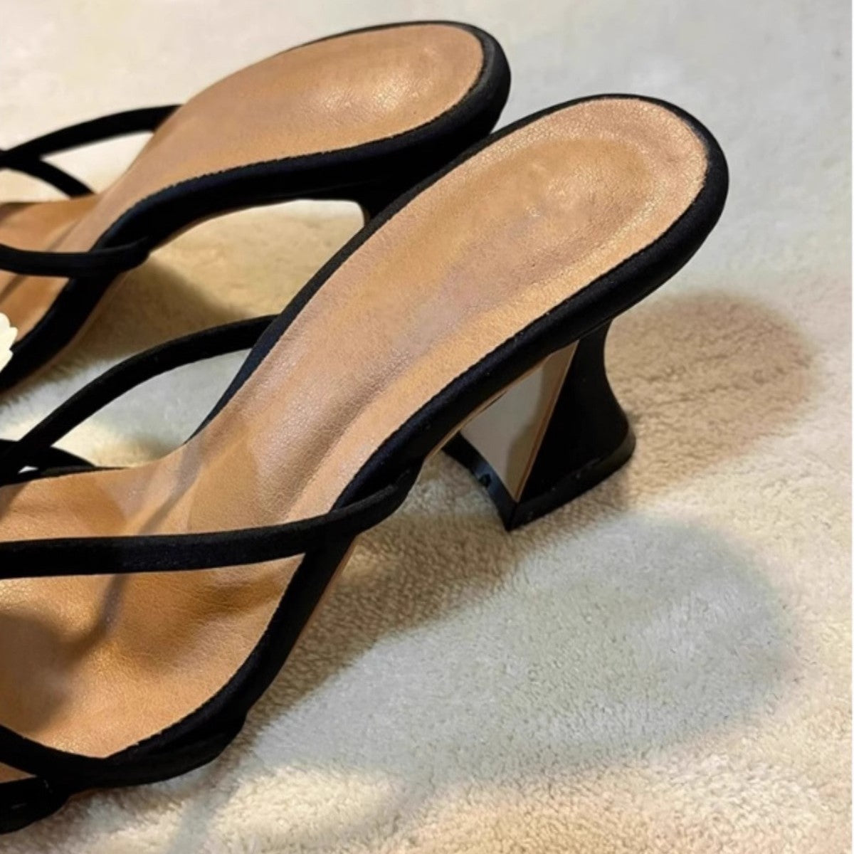 Damen elegante Slingback Sandalen mit künstlerischen Schmetterlingsverzierungen R&B