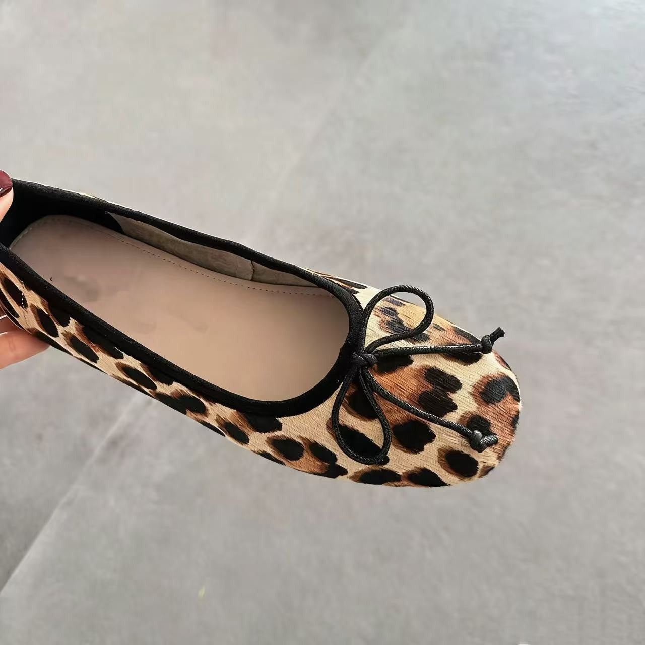 Damen Ballerinas mit dekorativem Punkten und charmantem Schleifenakzent R&B