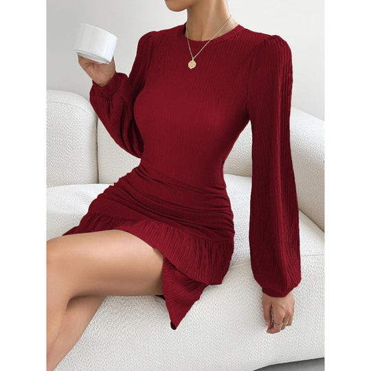 Damen Elegantes Raffiniertes Mini Kleid R&B