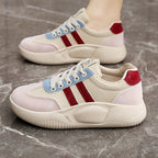 Damen sportliche Sneakers mit gepolsterter Laufsohle und atmungsaktivem Obermaterial R&B