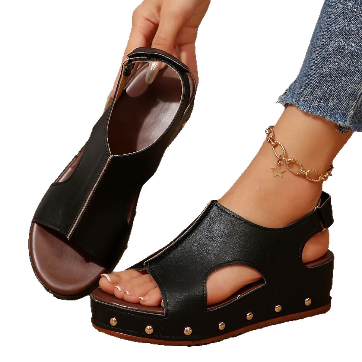 Damen Komfortable Keilsandalen mit modischem Design