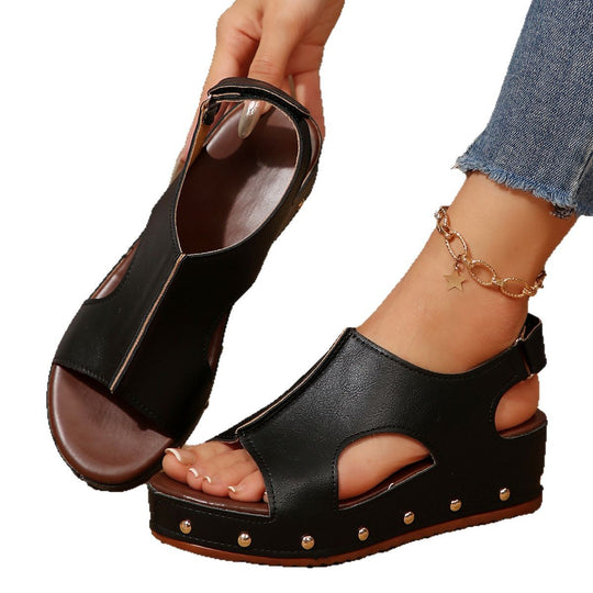 Damen Komfortable Keilsandalen mit modischem Design R&B