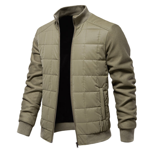 Herren Steppjacke mit sportlichen Details und praktischem Reißverschluss R&B