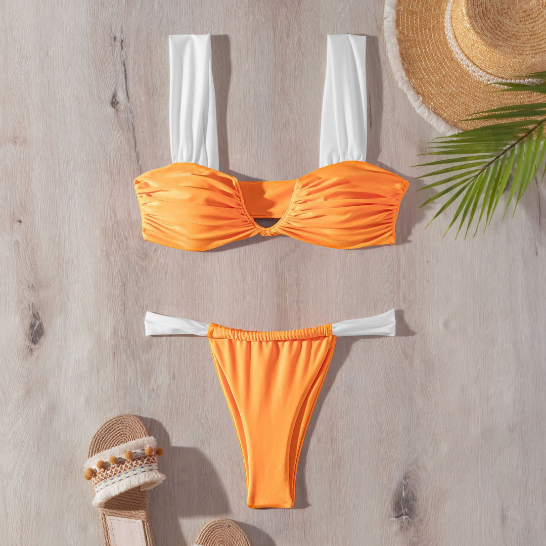 Damen Push-Up Bikini mit Rüschendetails R&B