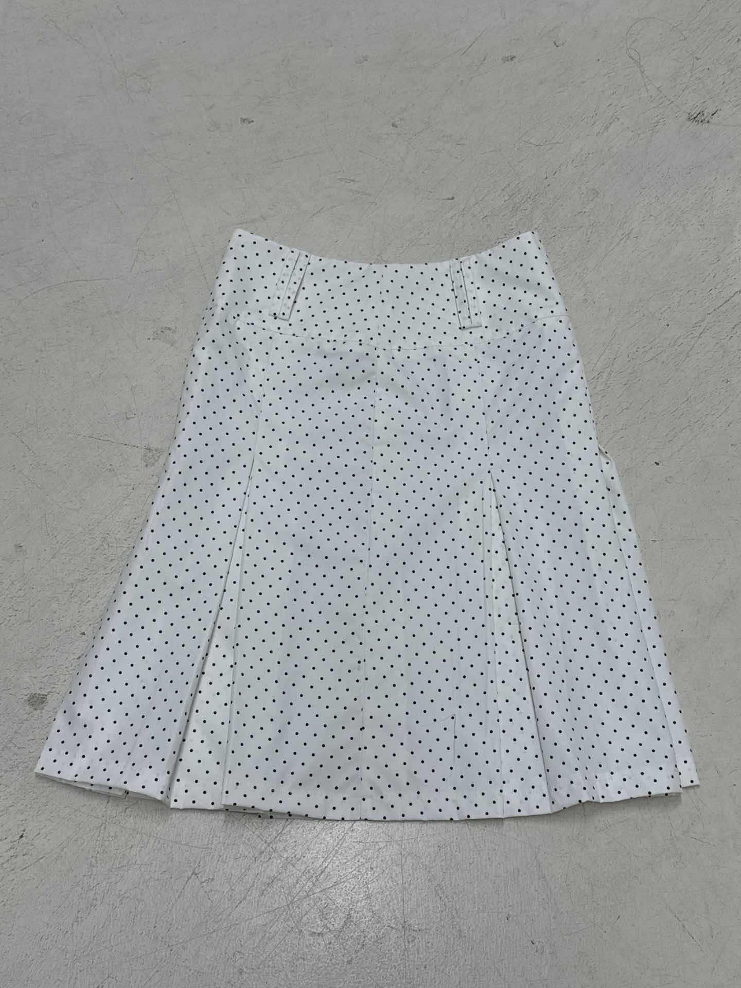 Damen Midirock mit verspieltem Punktmuster und eleganter A-Linie R&B