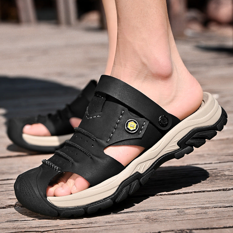Herren Outdoor Freizeitsandalen mit rutschfester Sohle und verstellbarem Riemen R&B